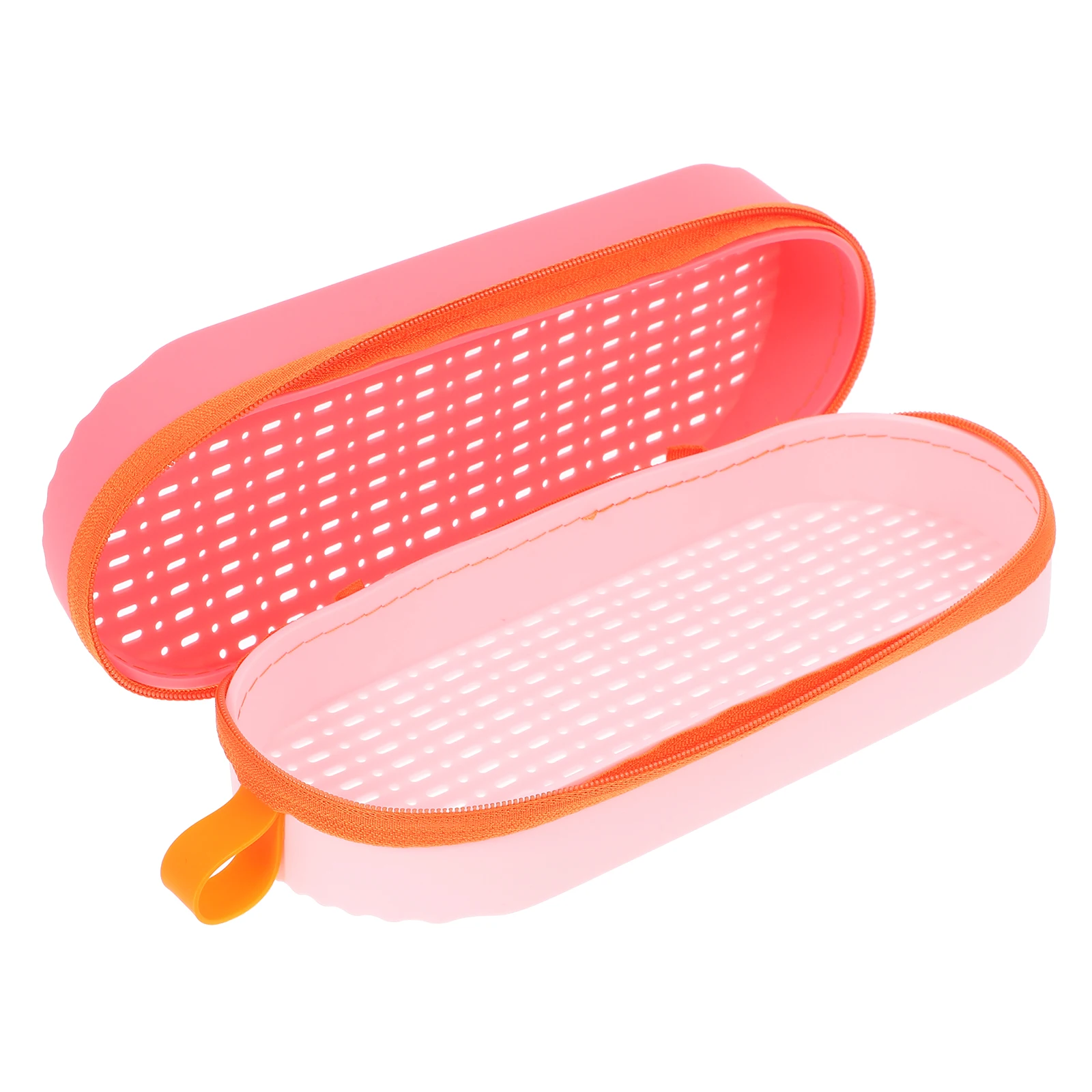 

s Swim Goggles Storage Box Drain Hole Soft Silicone Protective Case Large CapacityRedPurple Lightweight Travel