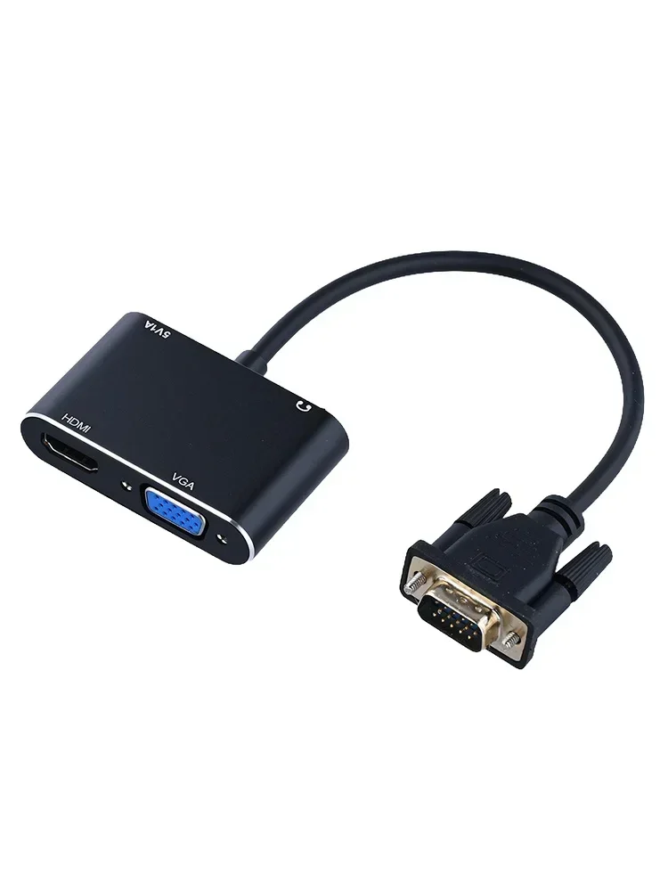 Câble adaptateur vidéo Vga vers HD-Mi, convertisseur USB 3.0 vers audio, convertisseur vidéo, haute qualité, 3 en 1, 1080P