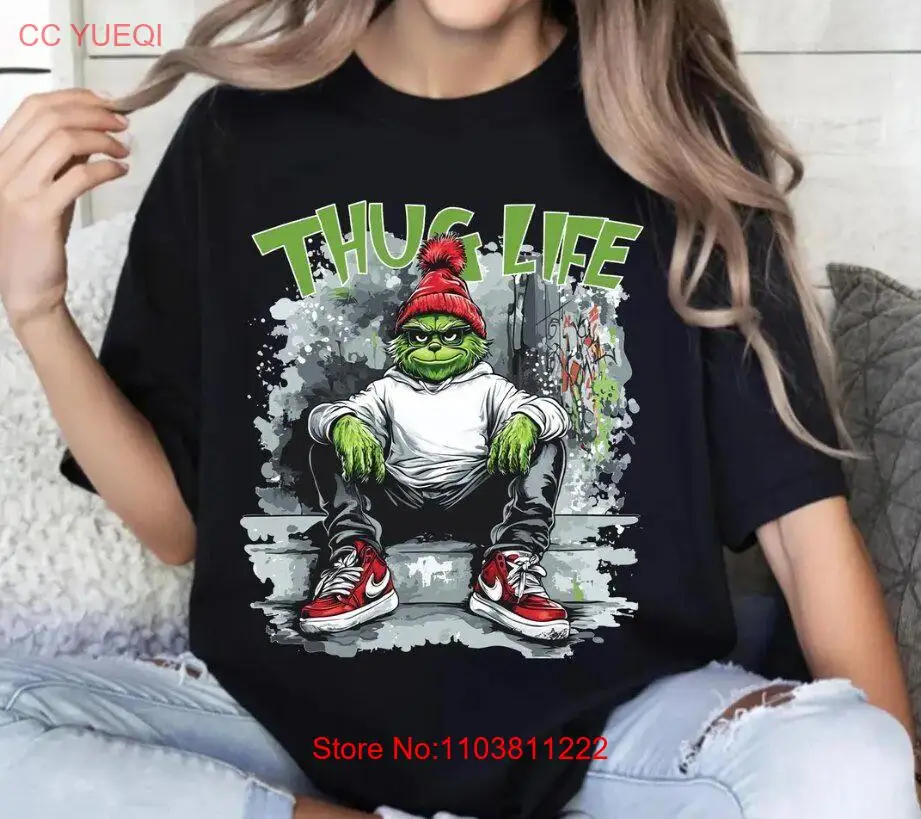 THUG LIFE tee,Grinc Christmas shirt, Wonderful Time tee, Trendy Christmas