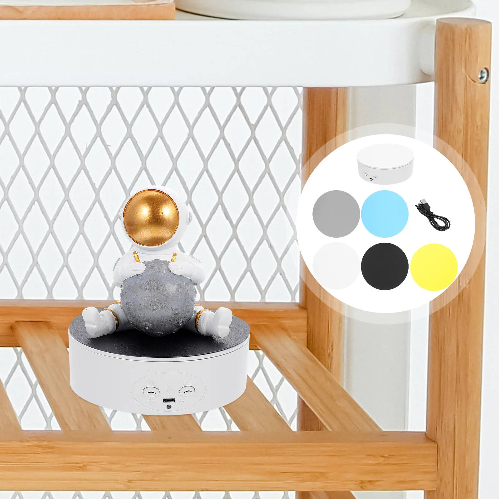 

1 Set Household Rotating Stand Multi-Function Turntable Stand For Accessories Display Supplies Convenient Display Turner For