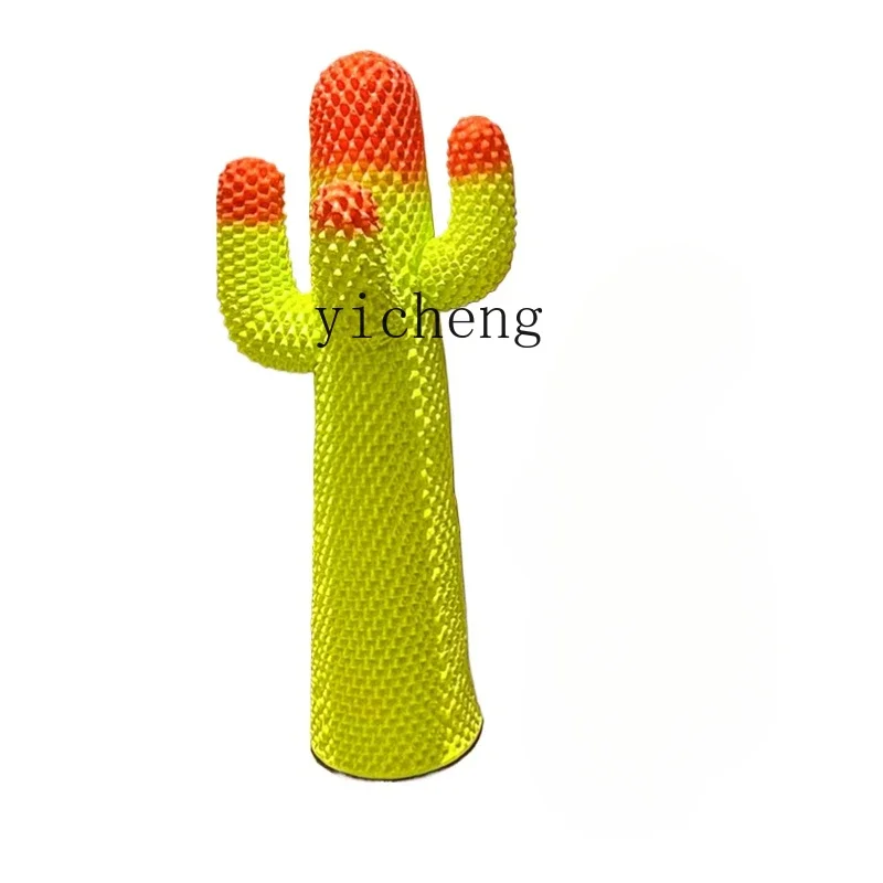 TQH trend giant cactus coat rack floor-to-ceiling large ornament Internet celebrity home living room sculpture