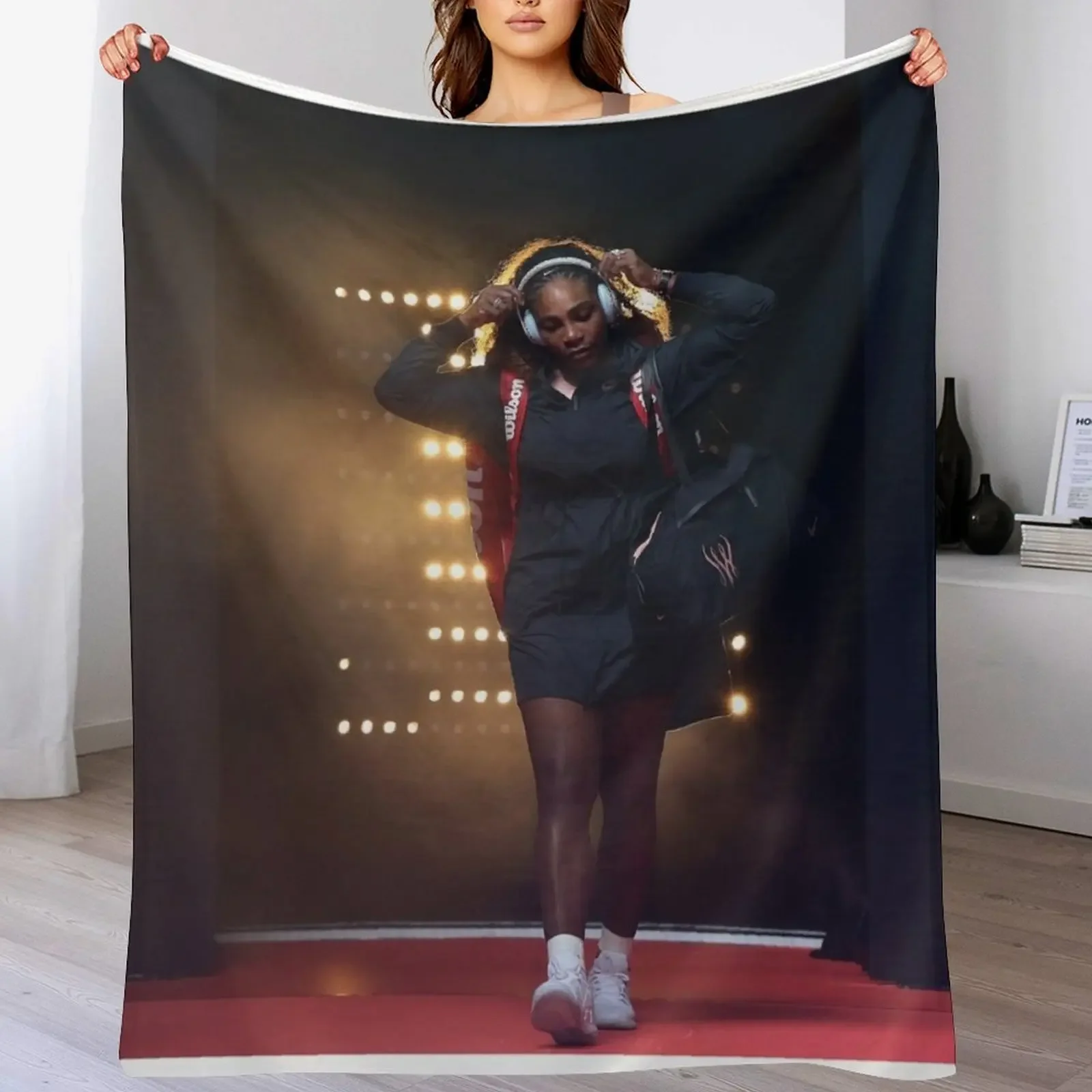 

Serena Williams #636 Throw Blanket Tourist Soft Big valentine gift ideas Giant Sofa Blankets