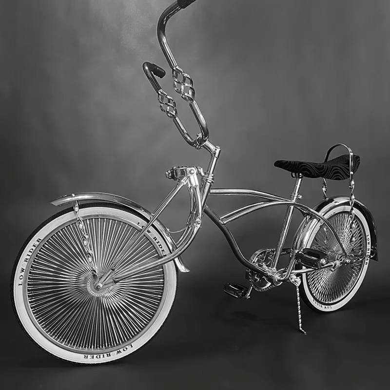 lowrider f4 bicycle 20'' Micargi F4- Green The rims along with the springer fork will stand out in any crowd Chrome Low Rider Bikes For