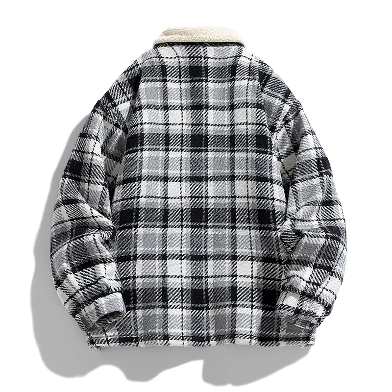 2024 autumn new arrival men's coat high quality casual thick jacket men,spring fashion casual Plaid jackets,plus-size M-3XL