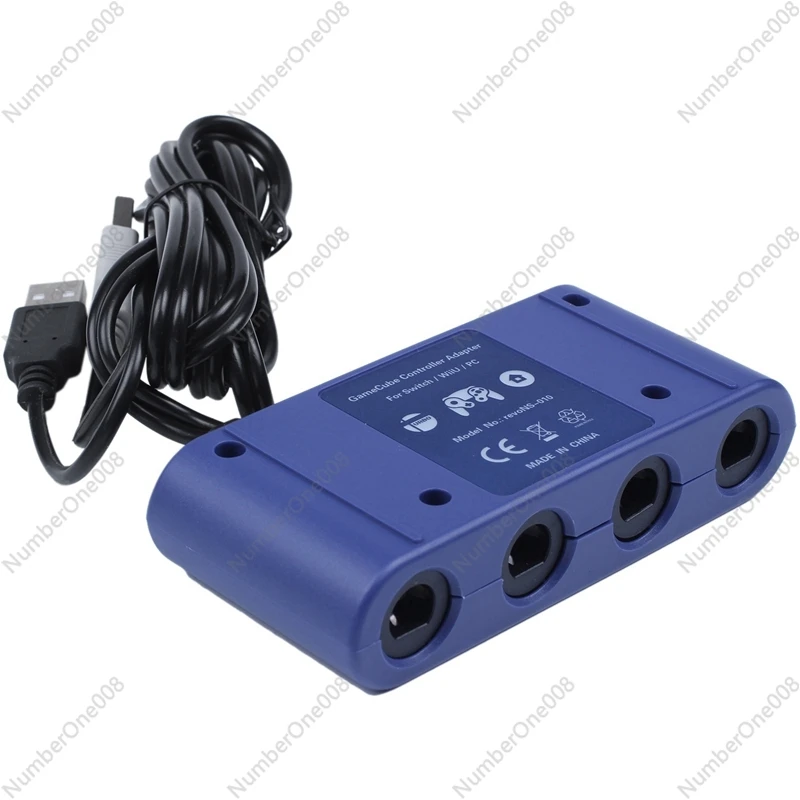 For Gamecube Controller Adapter For Nintendo Switch Wii U Pc 4 Ports With Turbo And Home Button Mode No Driver