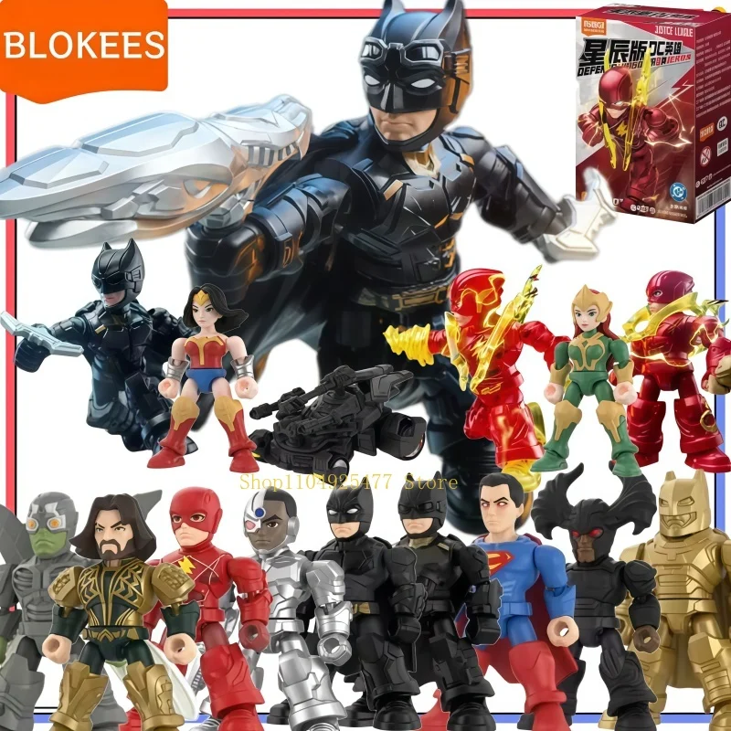 Blokees Building Block DC-02 Defender Justice League Series Batman Superman Anime Peripheral Collect Boy Birthday Gift Toys