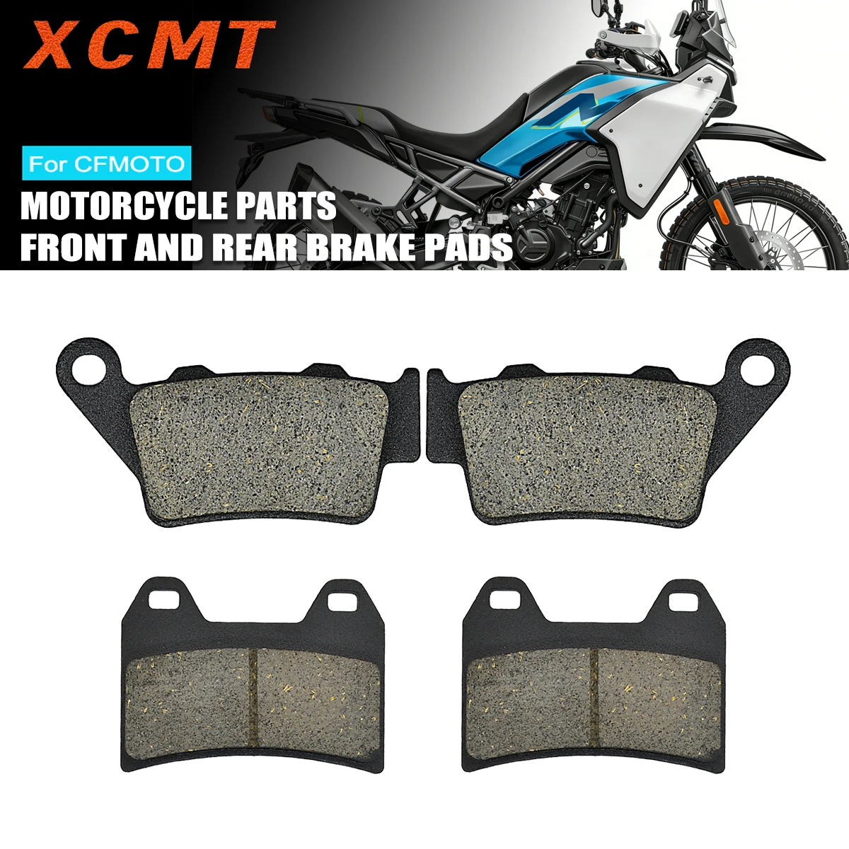 Adventure / ADV Motorcycle Front and Rear Brake Pads For CFMOTO CF 450MT MT450 CF400-8A MT 450 Off Road Travel Vehicle