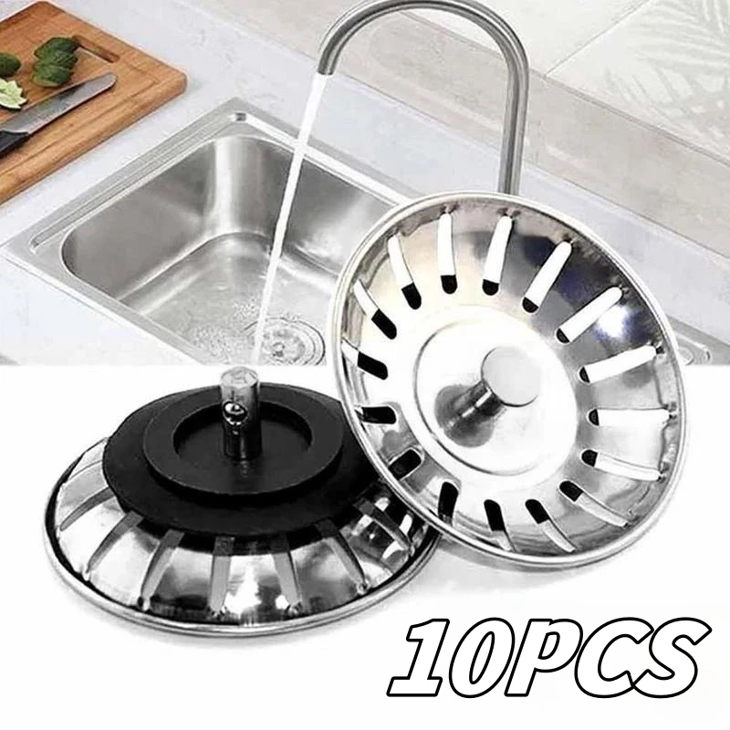 

80 мм сито для раковины в ванной комнате, пробка для воды из нержавеющей стали, пробка для фильтра для воды, аксессуары для кухонной мойки, домашние кухонные инструменты