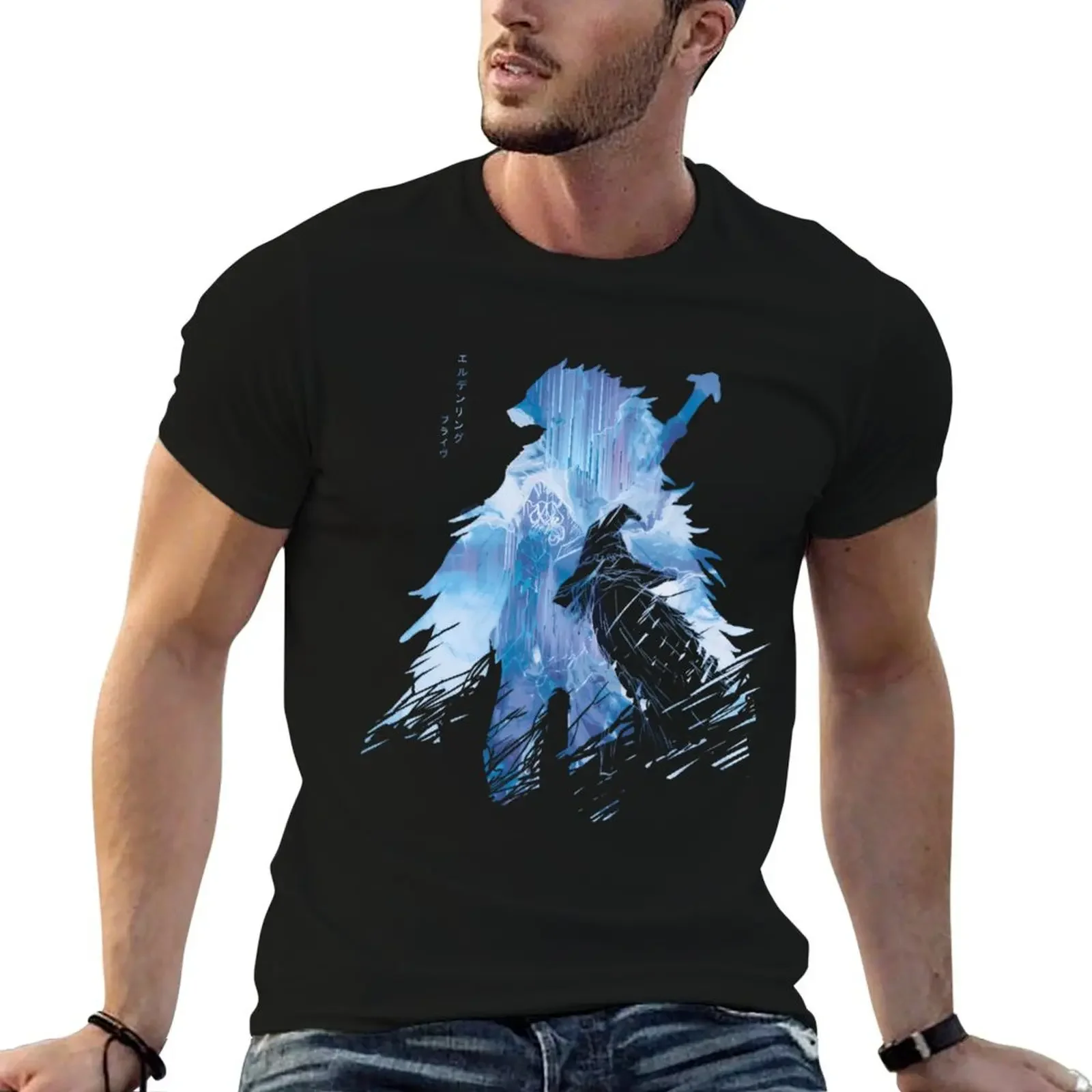 Wolf And The Witch Blaidd And Ranni T-Shirt graphic t shirts boys whites mens designer clothes