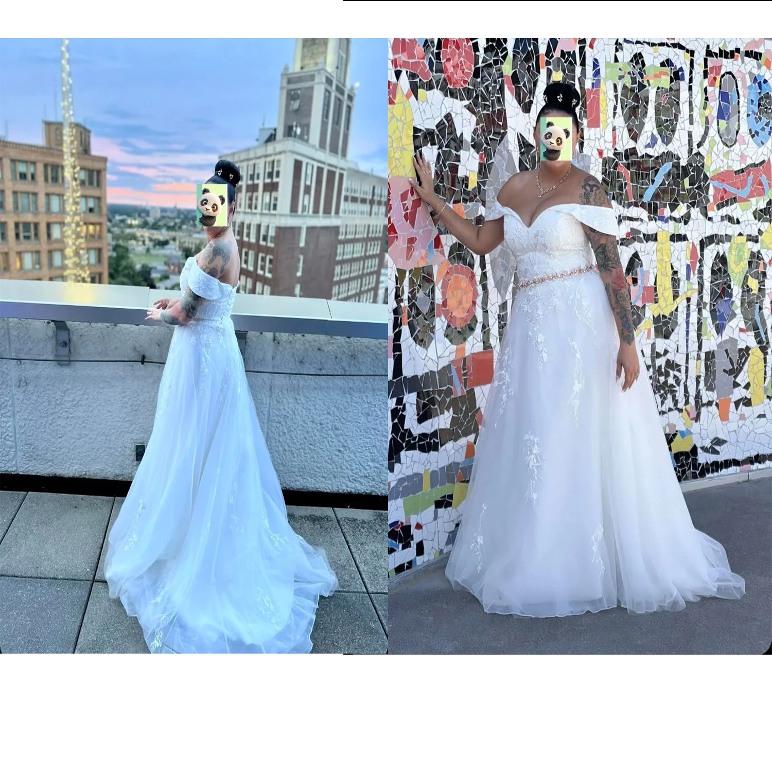 YNQNFS 레이스 신부 웨딩드레스, 어깨끈이 있는 흰색 드레스, 뒷면 스트랩 스타일, 교회용 테일 HS777