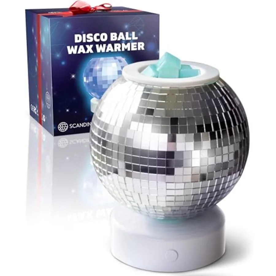 

SCANDINORDICA Вращающийся восковой диффузор Disco Ball с изменением цвета, ночник, милый ароматический светильник для восковых плиток и свечей, для дома D
