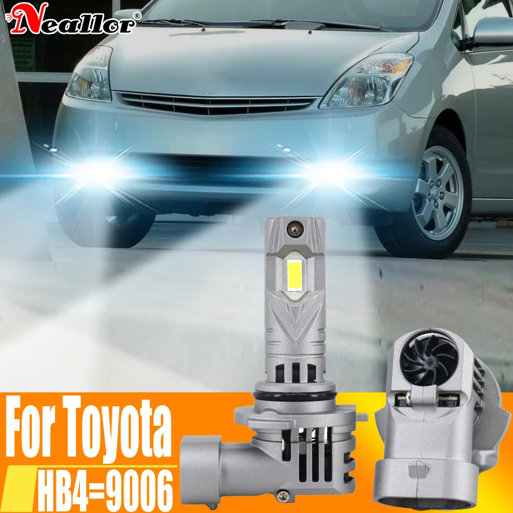 2pcs HB4 9006 Led Fog Lights Headlight Canbus Car Bulb Diode Driving Running Lamp 12v 55w For Toyota Camry RAV4 Prius Yaris VITZ