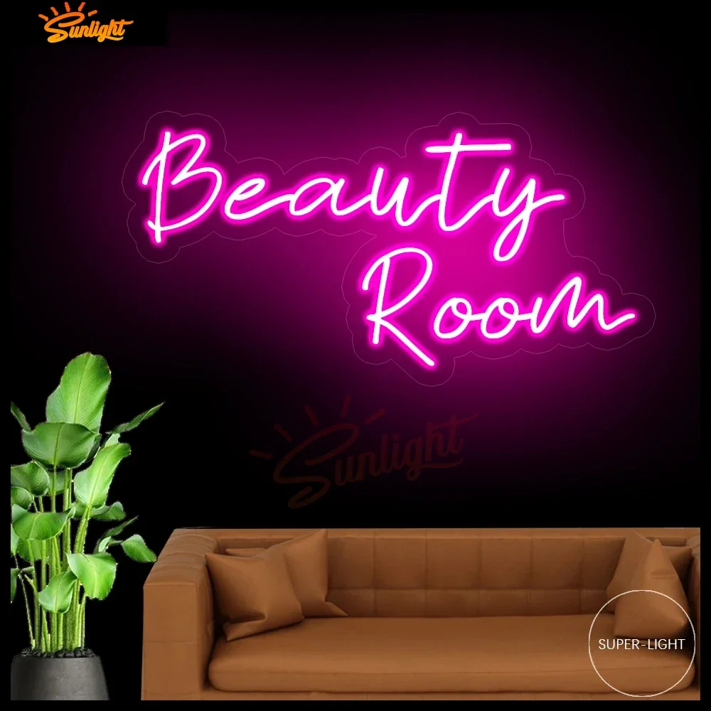 Hair Room Neon Sign,Salon Decor,Led Sign for Hair Beauty Salon Store Room Wall Decor,Pink Neon Light,Shop Signage