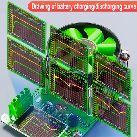 Tuya WiFi Smart Batteritestare 18650 Kapacitetsmätare USB Elektronisk Last Inre Resistansdetektor med Realtids App Monitor 10 best sales batteriets interna resistansmätare - №9