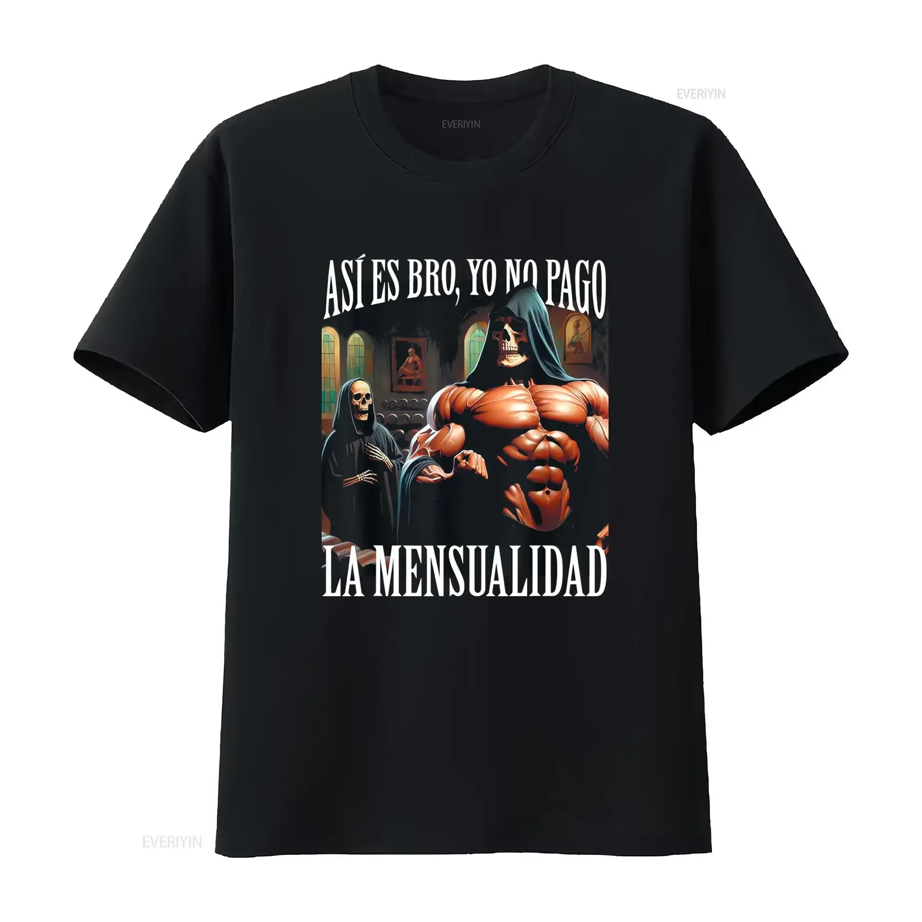 Camiseta Calacas Chidas Gym con Frases Sarcásticas y Palabras de Argot Mexicano vintage Washed designer clothes graphic