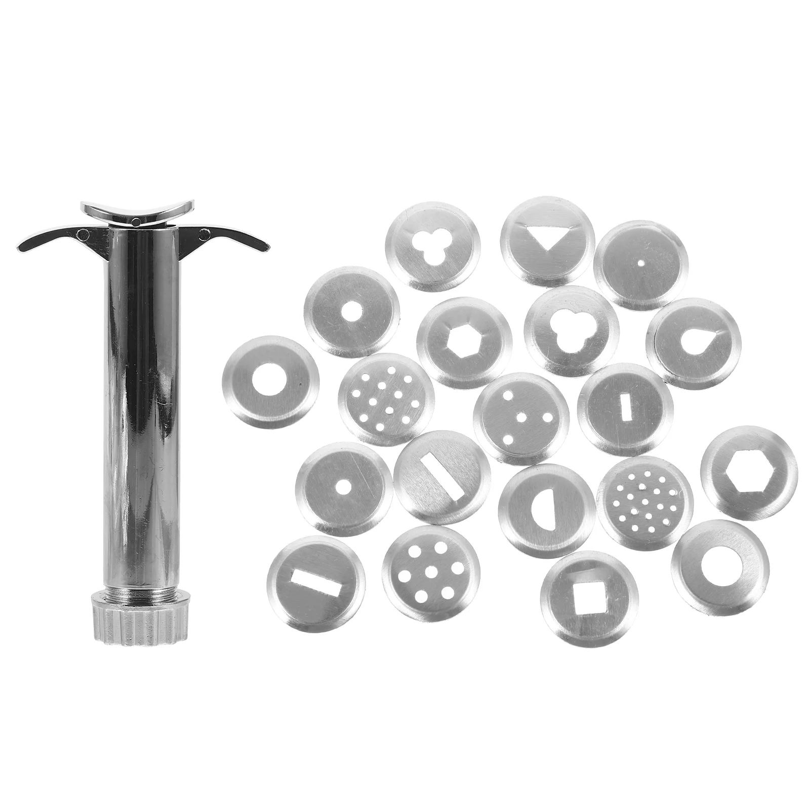 Pottery Clay Squeezer Polymer Extruder with Tip Molds Kit 21 Piece Set Professional Stainless Steel