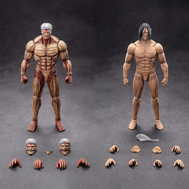 

New Coser Toys 1/12 Scale Attack On Titan Articulated Action Figures 6 Inches Eren Yeager Armored Titan For Anime Toy Collectors