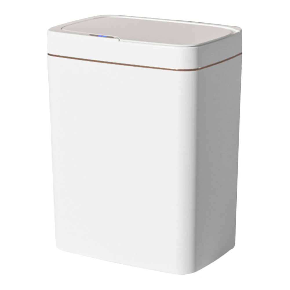 15/18L Automatic Trash Bin Waterproof Electric Garbage Bin Quiet Auto Motion Sensor Rubbish Can Rechargeable for Bathroom Toilet