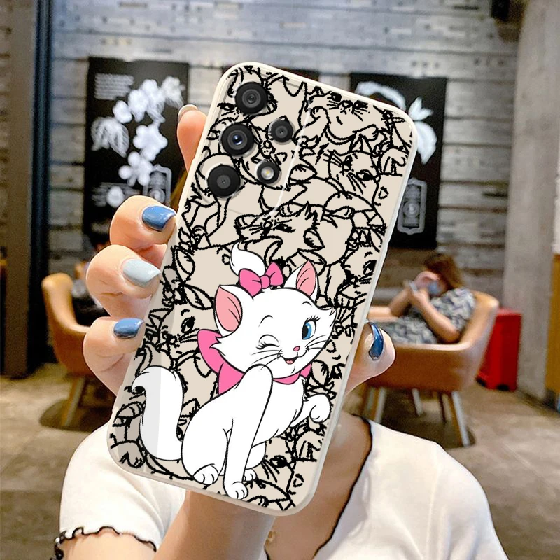 

Cat Mary Cartoon Animal Pink Liquid Left Rope For Samsung Note 20 10 A54 A31 A14 A03 A22 A34 A04 A24 Ultra Plus 5G TPU