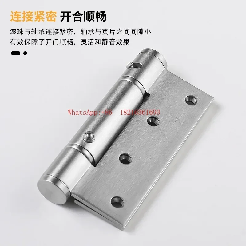 Store 1644 Lnvisible Door Hinge With Door Closer Automatic Closing Self-Rebound Hydraulic Spring Buffer Positioning Self-Clos