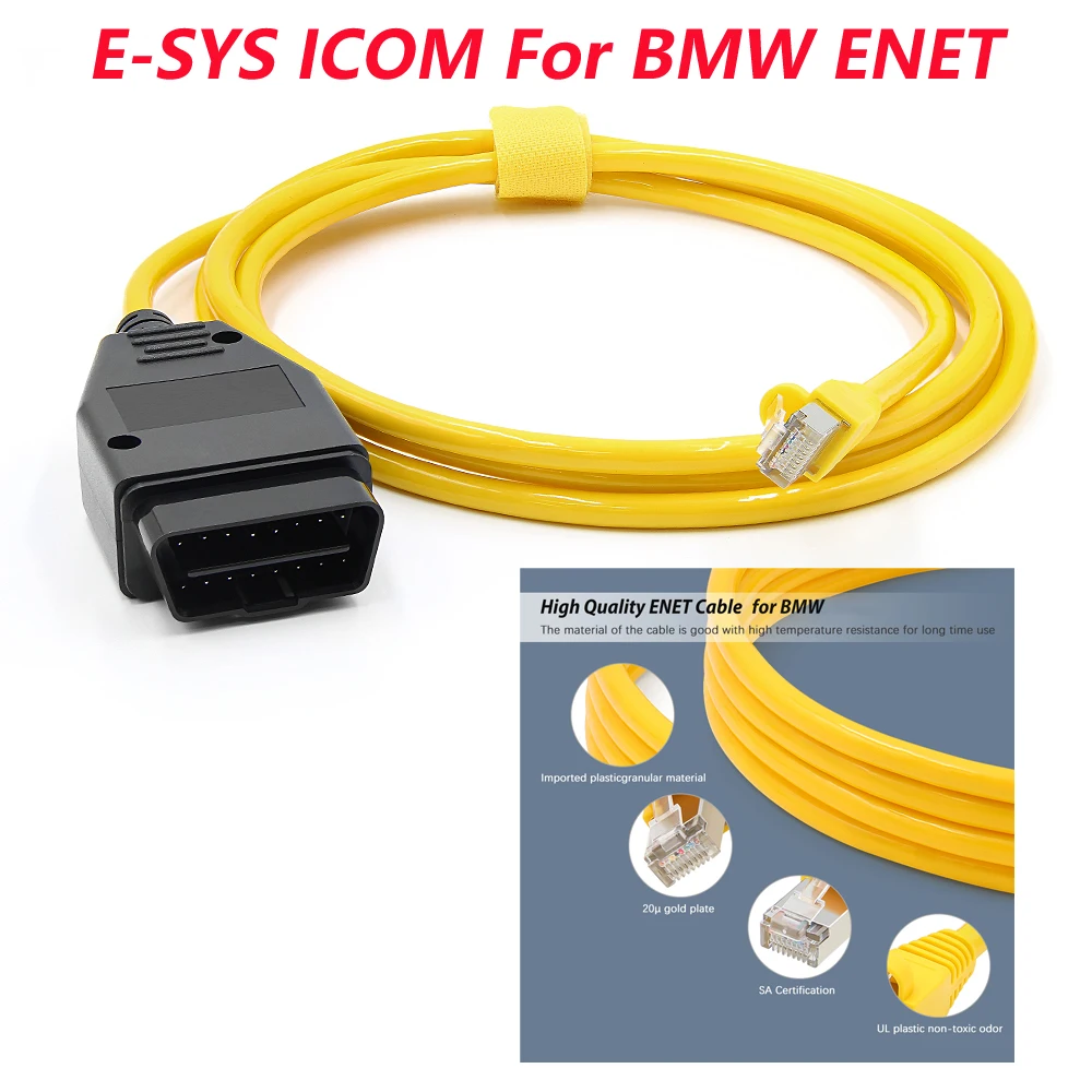 

ESYS ENET Cable For BMW F-serie Refresh Hidden Data ICOM Coding ECU Programmer OBD OBD2 Scanner Car Diagnostic Auto Tool