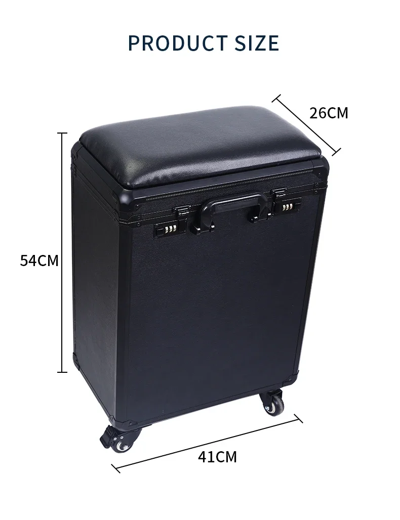 For Movable large capacity tattoo pull rod box artist tool storage dual-purpose deformable arm bracket portable suitcase