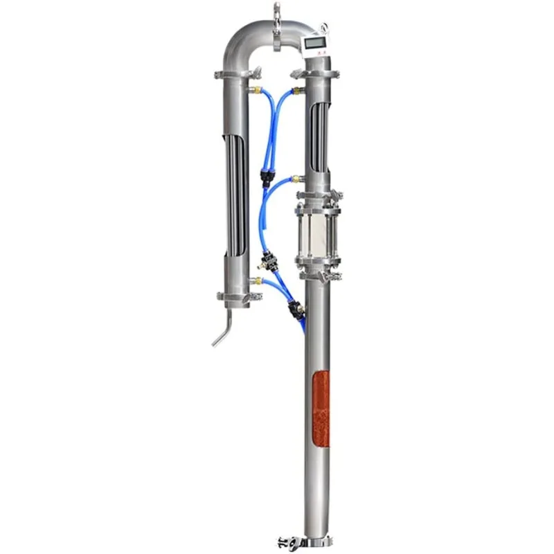 

Новая трубчатая дистилляционная башня со стеклянной медной сеткой 1,5 дюйма 2 дюйма, оборудование для домашнего пивоварения, дистиллятор самогона (2 дюйма)