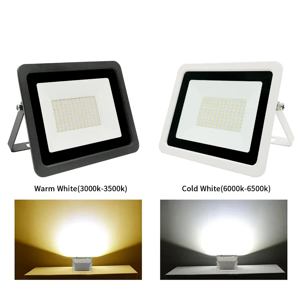 

LED Flood Light 100W 50W 30W 20W 10W AC 220V Outdoor IP68 Waterproof Reflector Spotlight Street Light Wall Lamp Garden Lighting