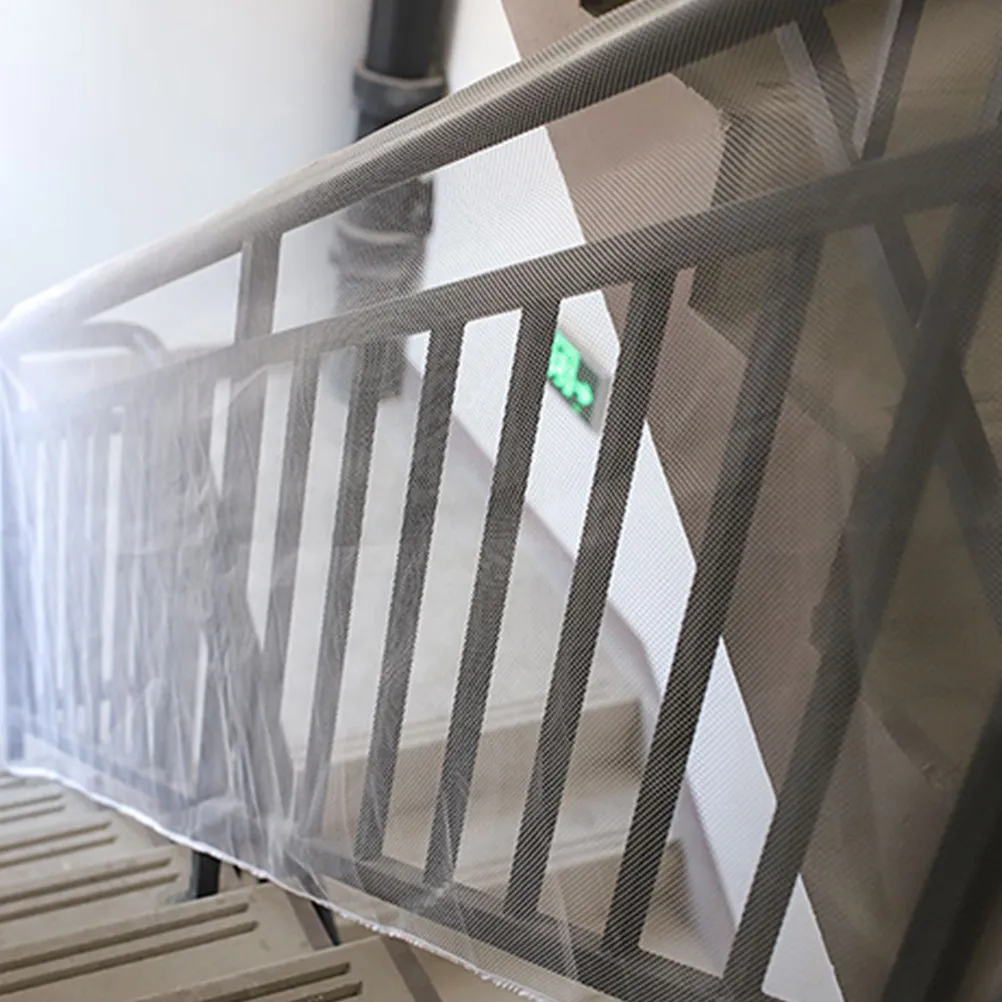1Set Heavy-Duty Stair Guards Mesh Kids Safety Net Easy Install Foldable Balcony Stairs Safe Net Protective Window Fence for Home