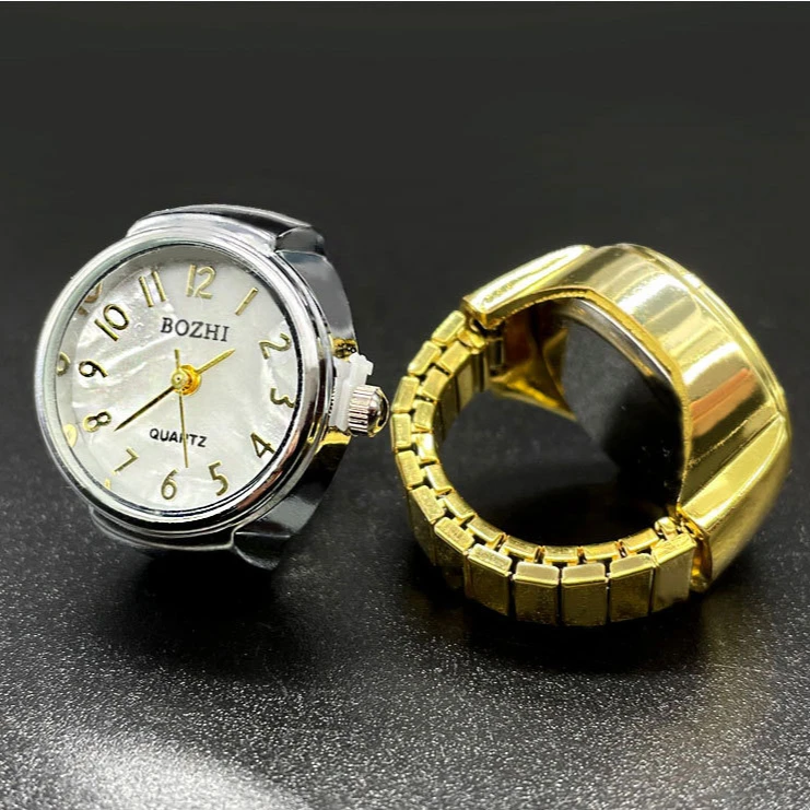 Hot Sale Rings Finger Watches Couple Quartz Watches for Women Men Unisex Jewelry Adjustable Length Watches Dropshipping