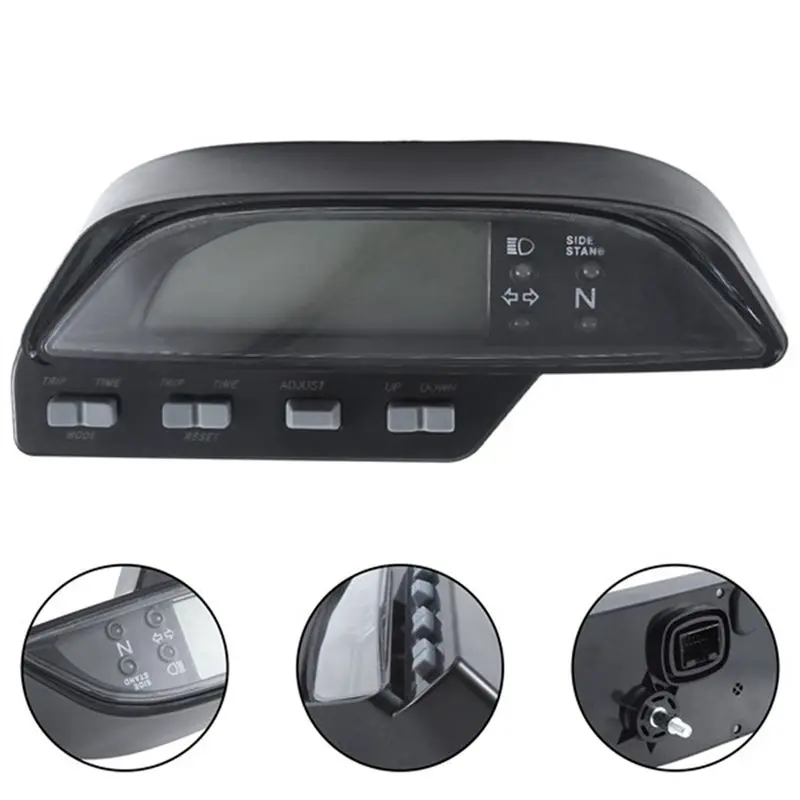 1PC Motorcycle Digital Speedometer Odometer Black For Honda XR250-A28K view 3
