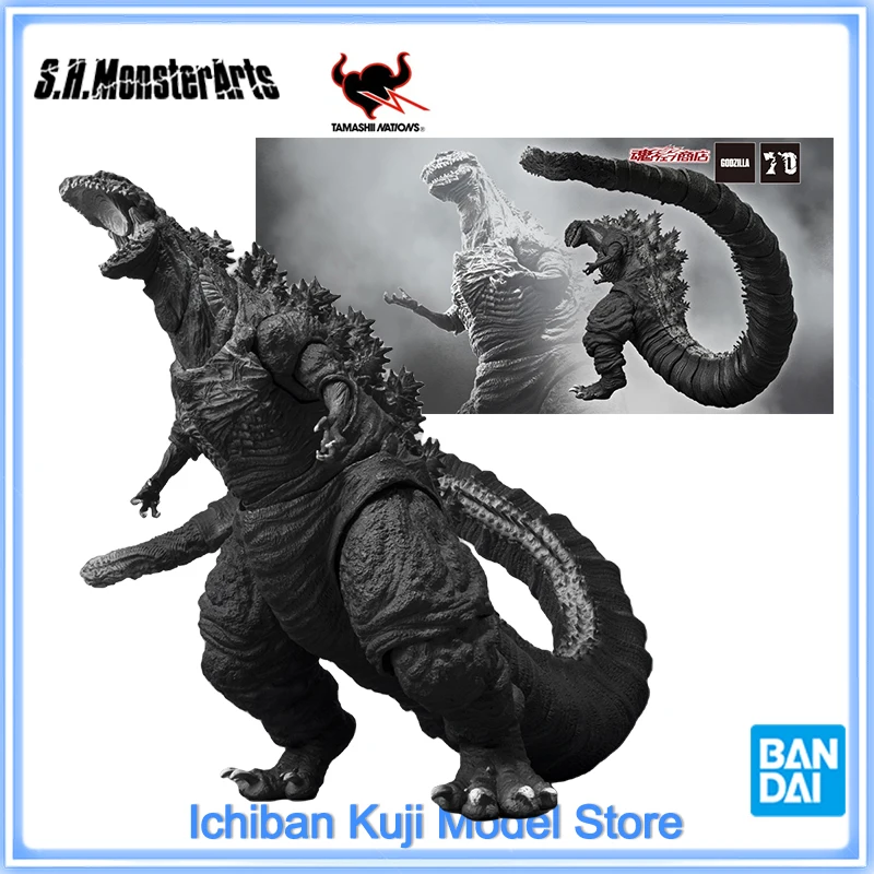 100%Original Bandai S.H.Monsterarts SHM Godzilla 2016 The Fourth Orthochromatic Ver. Anime Figure Collection Model Toys