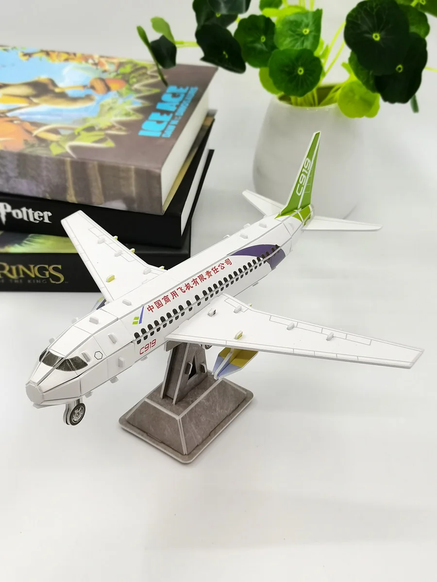 

DIY Aviation Model Kit Handmade 3D Puzzle Fighter Jet Assembly Model Paper Material Eonal Toy for Children And Adults