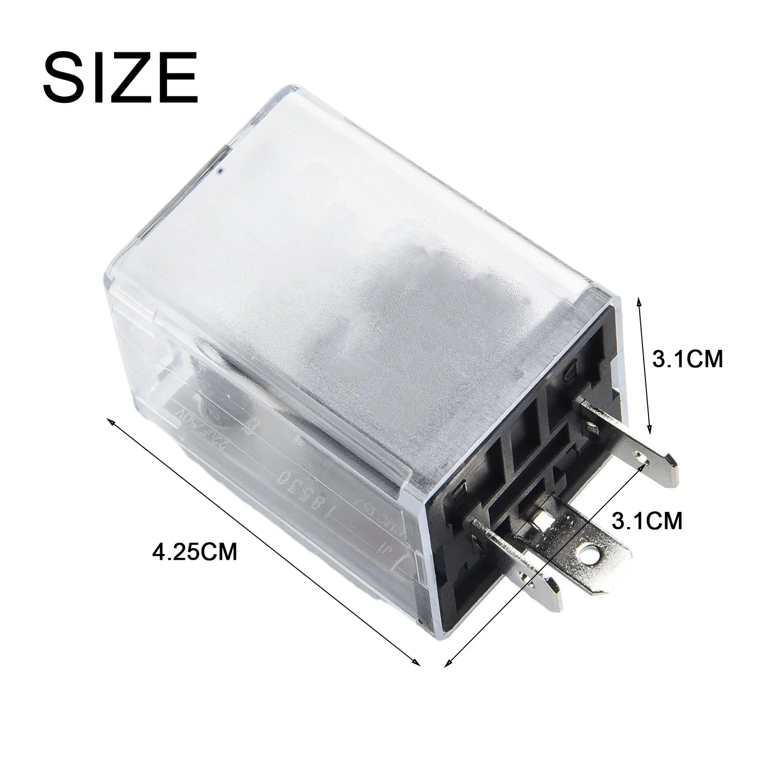 Electronic Turn Signal Flasher Relay 24V 3-Pin for Cars Trucks and Trailers Compatible with Standard and Low-Wattage Bulbs
