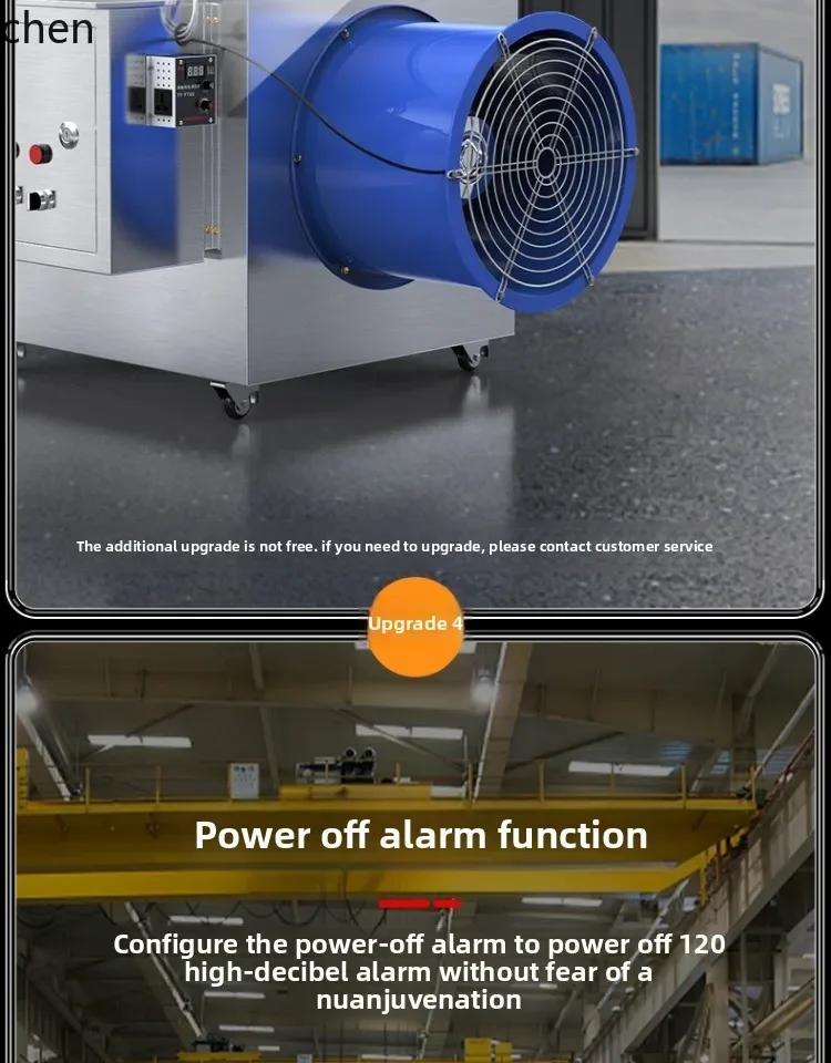 

stainless steel industrial electric heater breeding plant heating equipment high power large area heater hot air blower