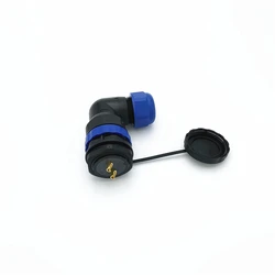 SP28 Aviation Plug IP68 L Type Back Nut socket waterproof connector 2/3/6/9/12/16/19/22/24/26Pin Industrial Wire Connectors