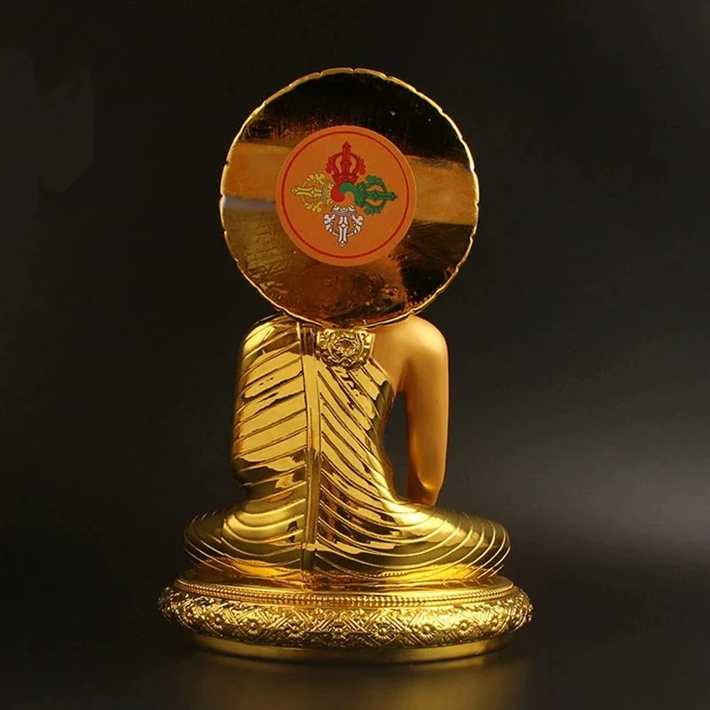 New Gold Plating Resin Three Treasures of Buddhism Buddha Statues of Tathagata Shakyamuni Buddha House Office Decorations