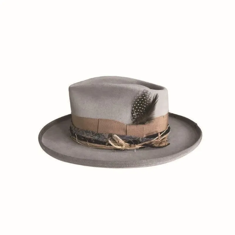 Sli Tear Drop aped, фетровая шляпа из чистой шерсти, универсальная женская капри с широкими полями, сезонный аксессуар Faion