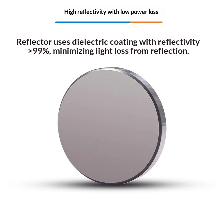 

High Power CO2 Silicon Reflector Mirror Dielectric Coated Mirror For Engraving Marking Cutting Machine Optical Accessories