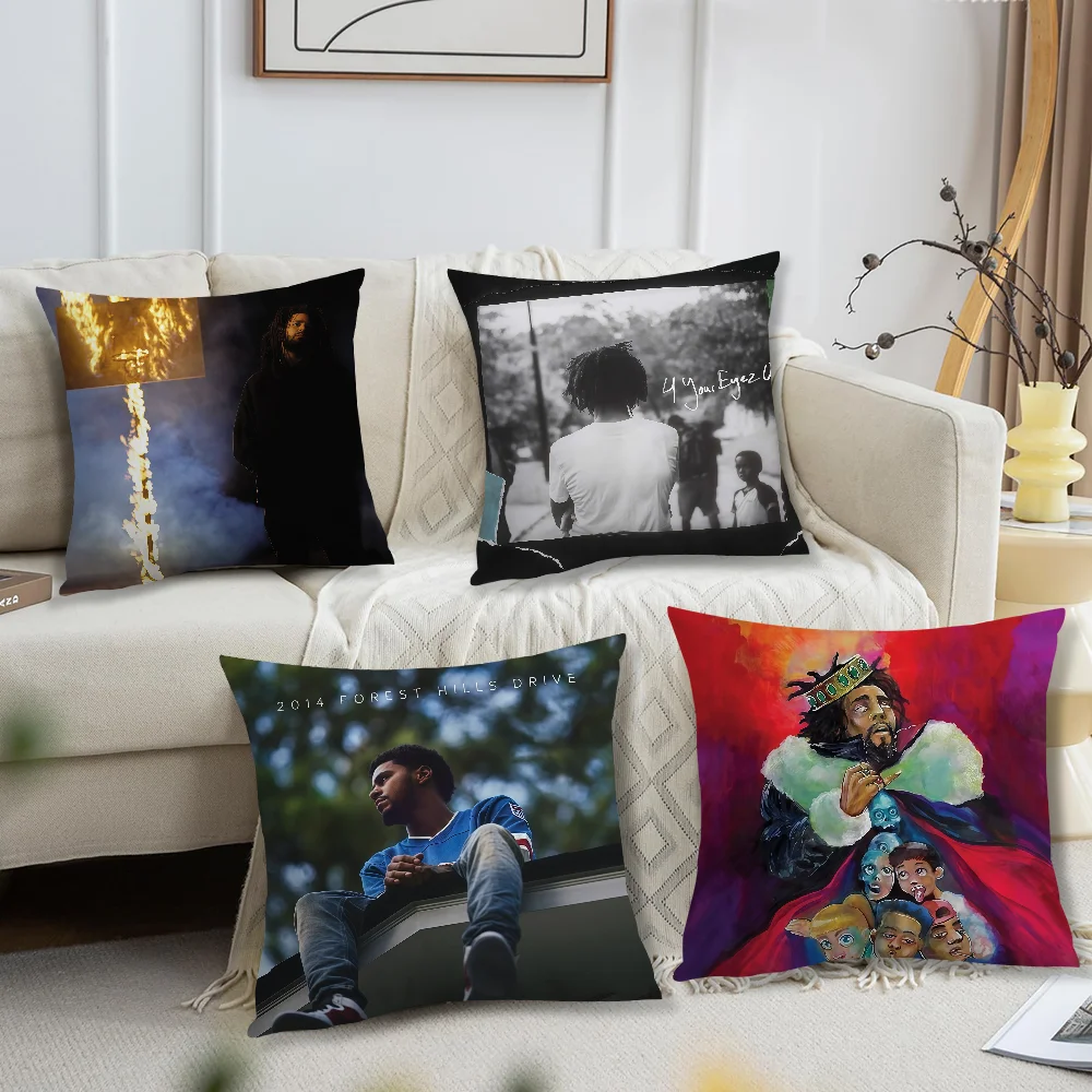 Rapper J-J Cole 2014 Forest Hills Drive cushion cover For Pillow Printing Sofa Decoration Home Car Shop Office Nordic Simplicity