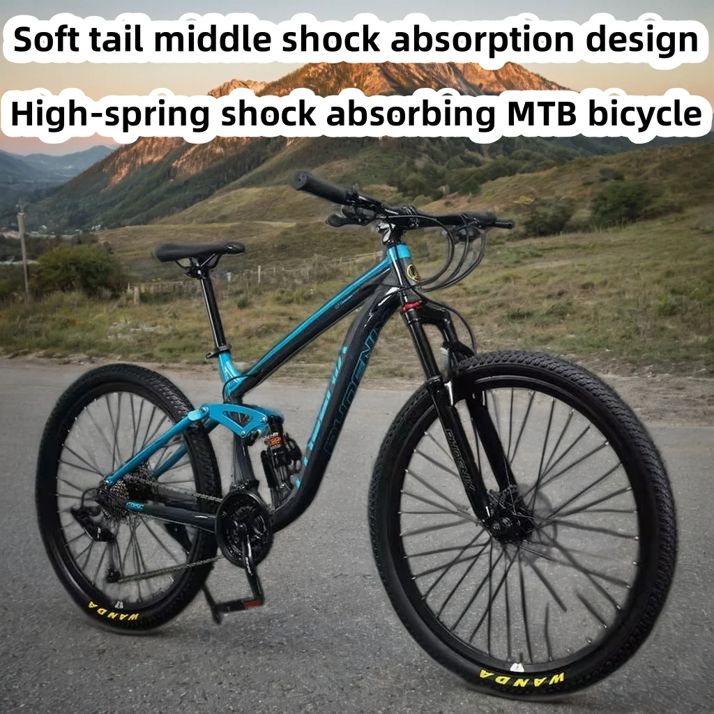 

Высокоуглеродистая сталь 27,5-дюймовый горный велосипед с переменной скоростью, мягкий хвостовой амортизатор, скорость падения, карта для внедорожного шоссейного велосипеда, механическая