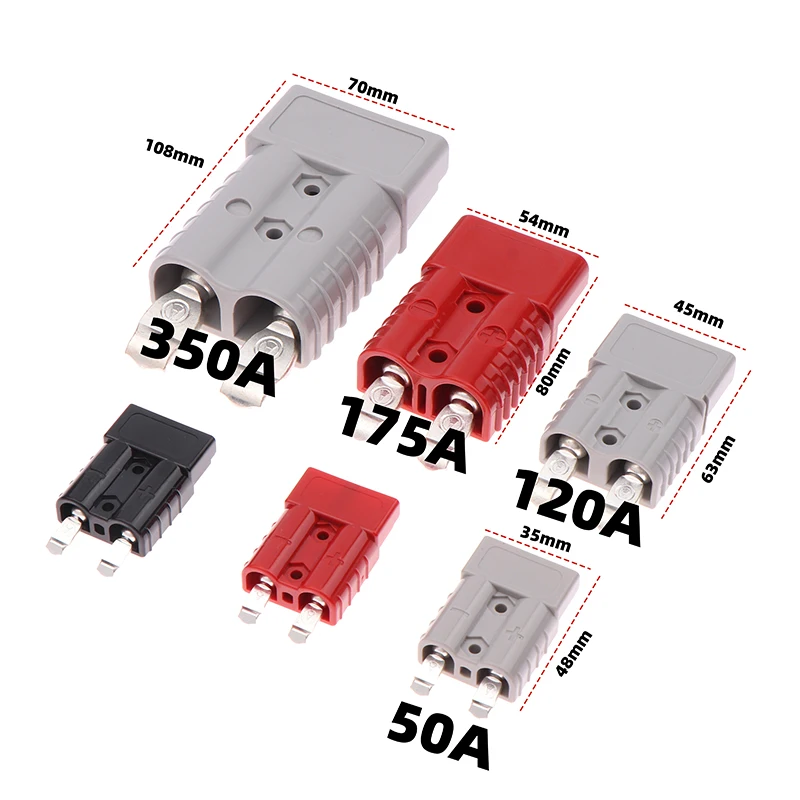 1 Juego de cabrestante de remolque, arnés de cables de conexión rápida, enchufe 50A 120A 175A 350A, conector de desconexión de conexión rápida de batería