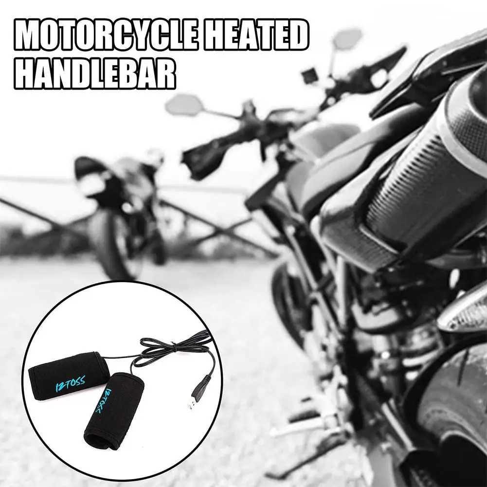 

Motorcycle USB Heated Grips 1 Pair Handlebars With Temperature Switches, Handlebar Removable Warmer, Accessories Control Wi D1I8