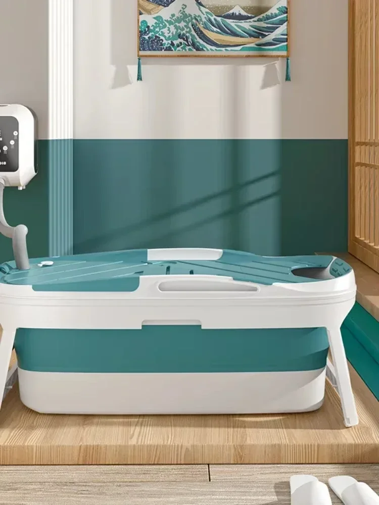 Bañera plegable gruesa independiente para adultos, bañera retráctil superior, automática, cómoda, portátil, CC50YP