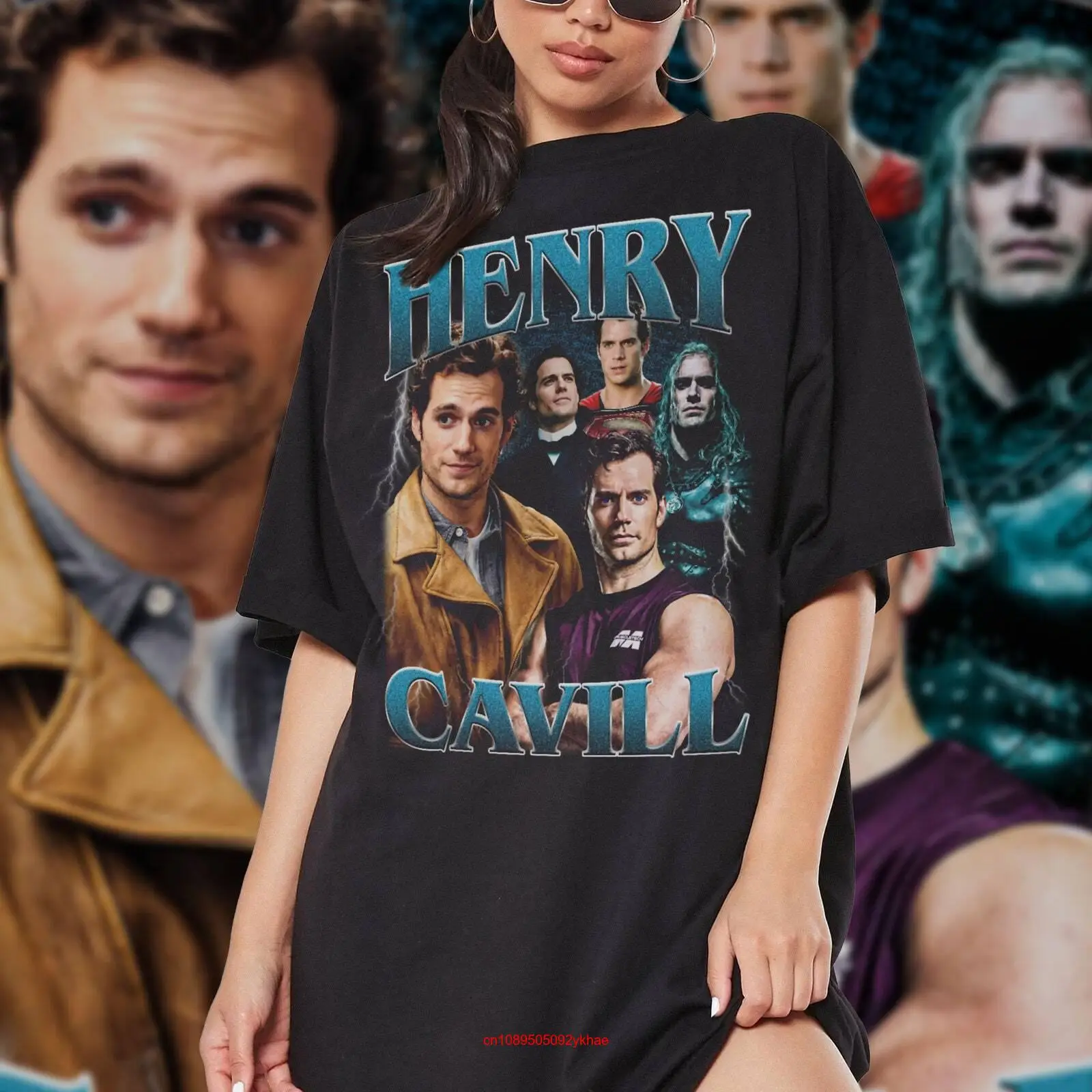 Retro Henry Cavill T Shirt SweaT Fan Hen long or short sleeves