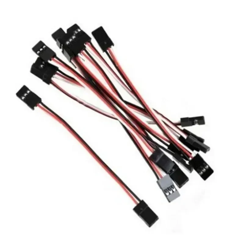 10개 26AWG 남성-여성 서보 연장 리드 와이어 케이블 30코어 100mm 150mm 200mm 300mm 500mm 후타바 JR 플러그 DIY 부품용
