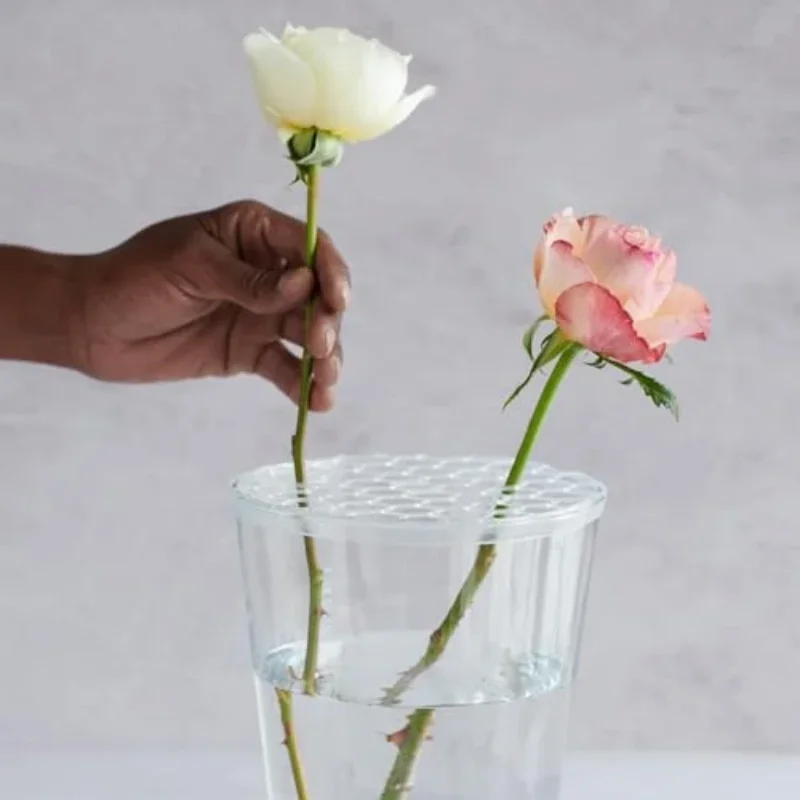Silikon-Blumenarrangement-Gitter Flexibler Blütenstielhalter für Vasen Wasserdichtes & Wiederverwendbares Blumengitter für DIY-Arrangements – Detail 5