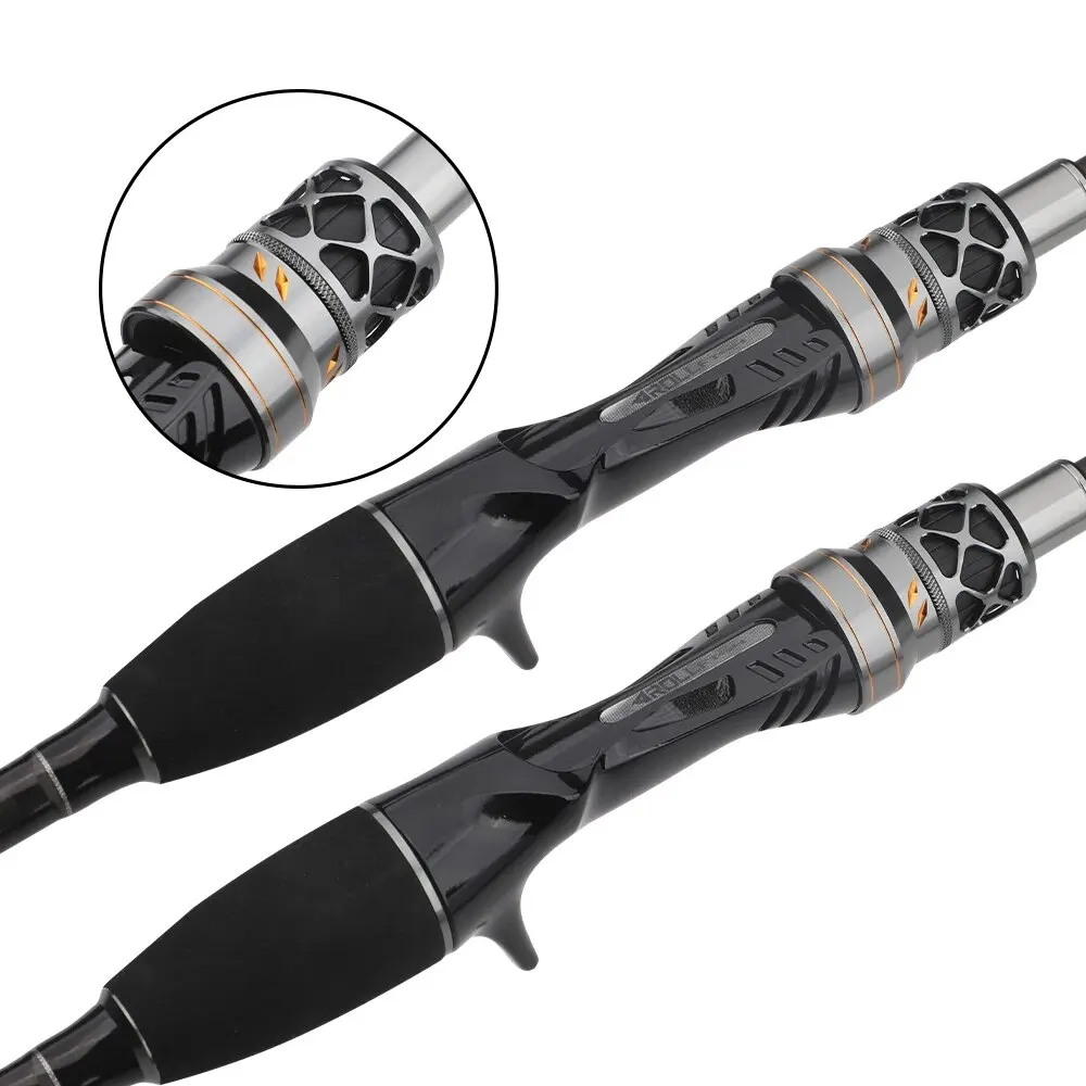 ROLLFISH Titanium Tip Octopus Squid Cuttle Carbon Fiber Casting Fishing Rod Boat Light Slow Jigging Rod Action 8:2 WT111g 1.75M
