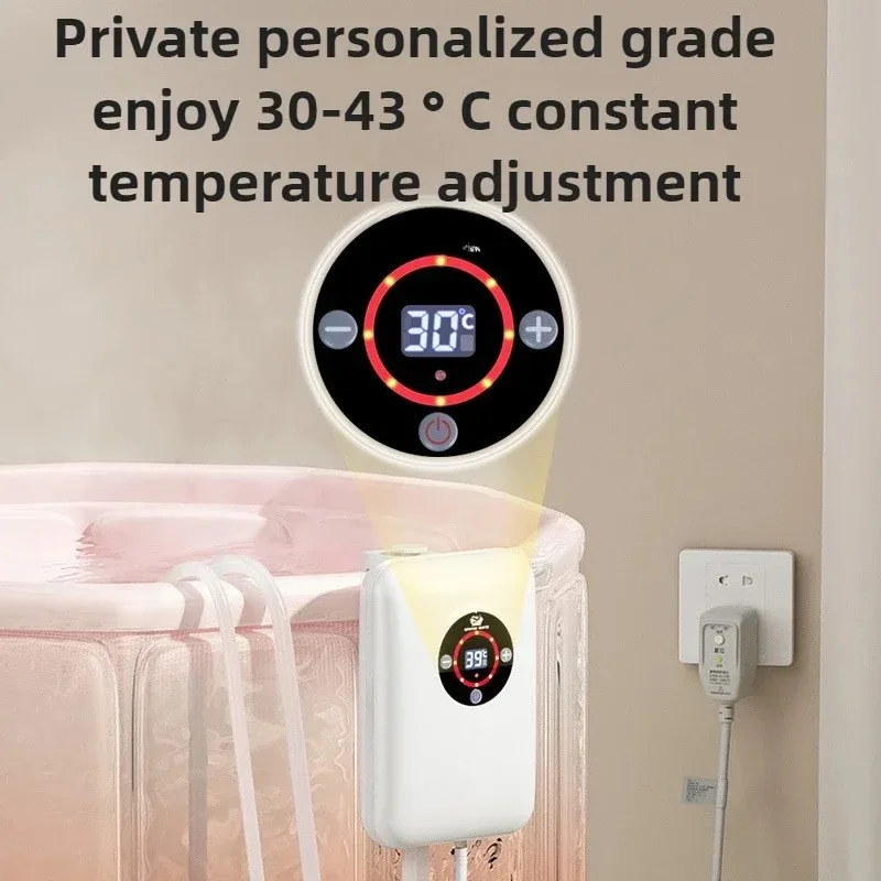 Calentador de 220V, calentador de circulación de agua, temperatura constante, bañera plegable, calefacción mientras de remojo, Sauna, ducha de vapor