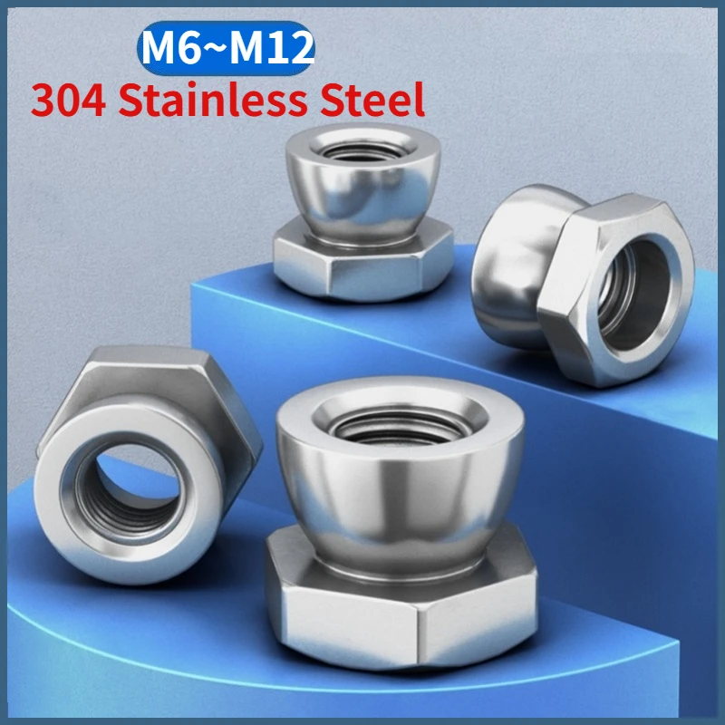 Beicai 2/5/10/20/50pcs M6 M8 M10 M12 304 A2-70 Stainless Steel Nut Break Off Shear Anti Theft Breakaway Twist Security
